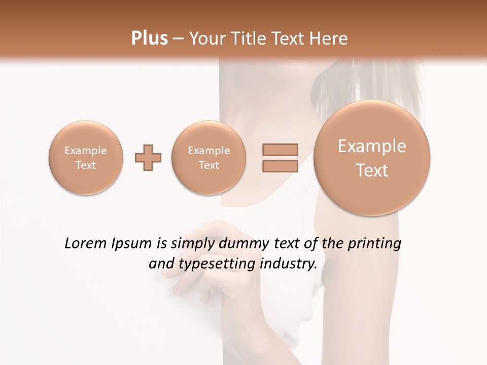 Beautiful Add Girl PowerPoint Template