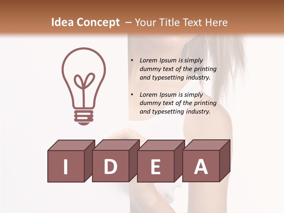 Beautiful Add Girl PowerPoint Template
