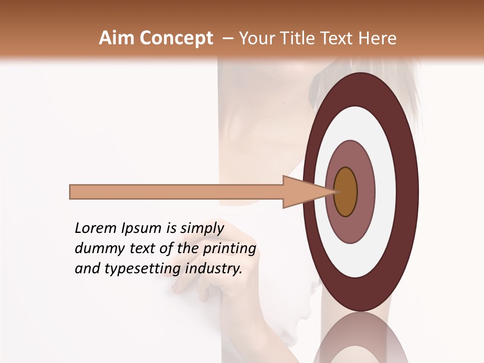 Beautiful Add Girl PowerPoint Template