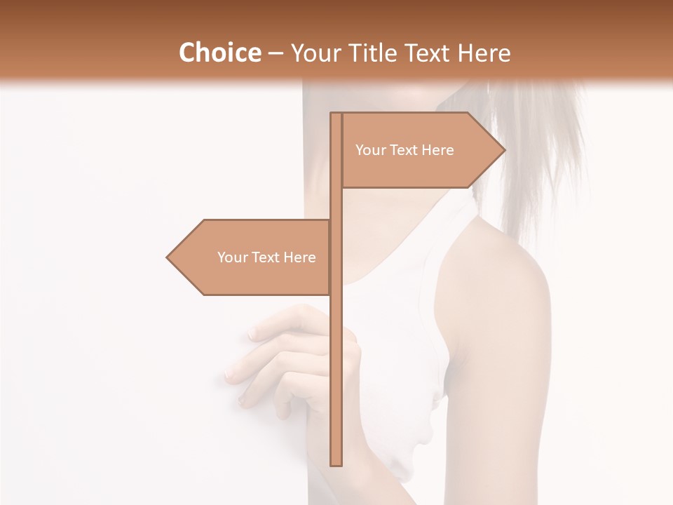 Beautiful Add Girl PowerPoint Template