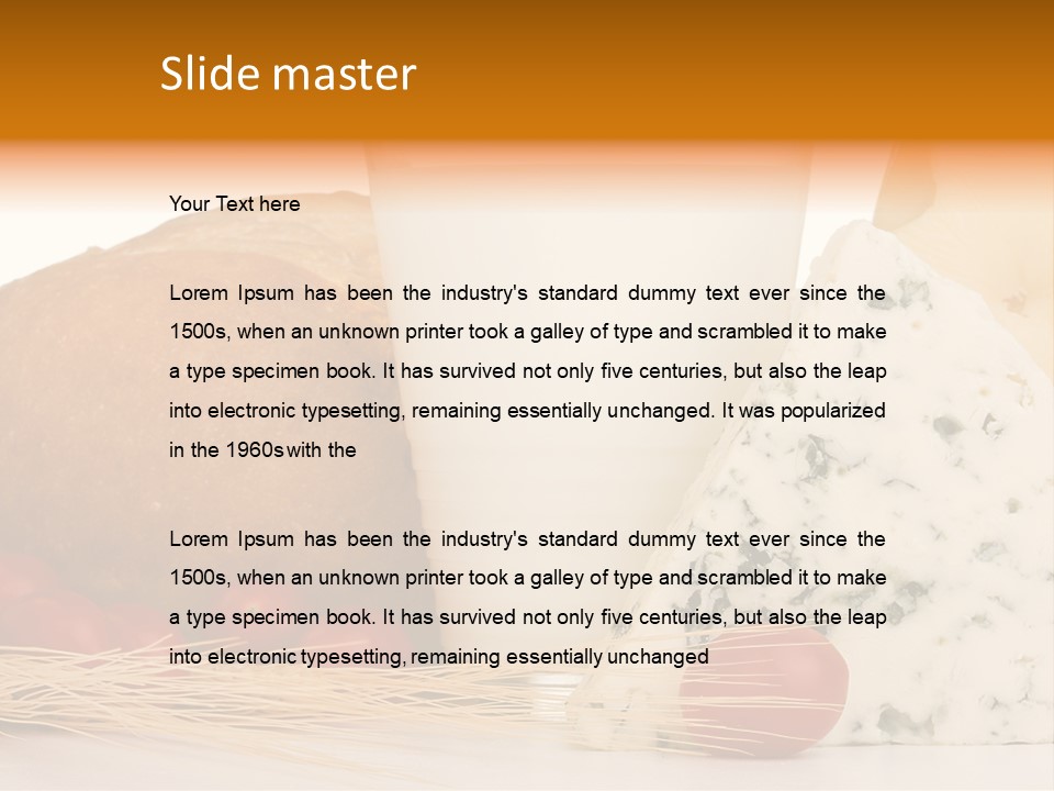 Drink Fat Vegetables PowerPoint Template