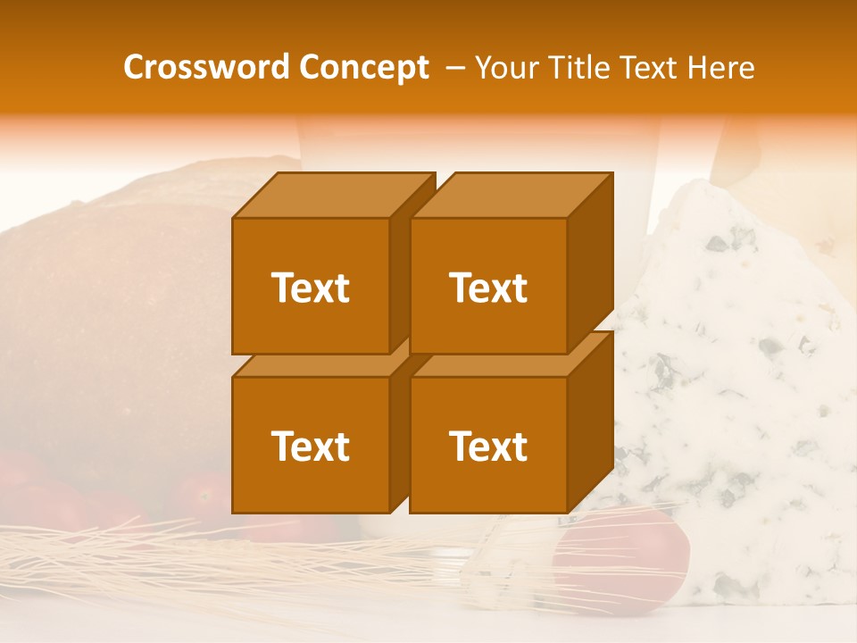 Drink Fat Vegetables PowerPoint Template