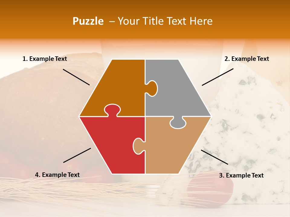 Drink Fat Vegetables PowerPoint Template