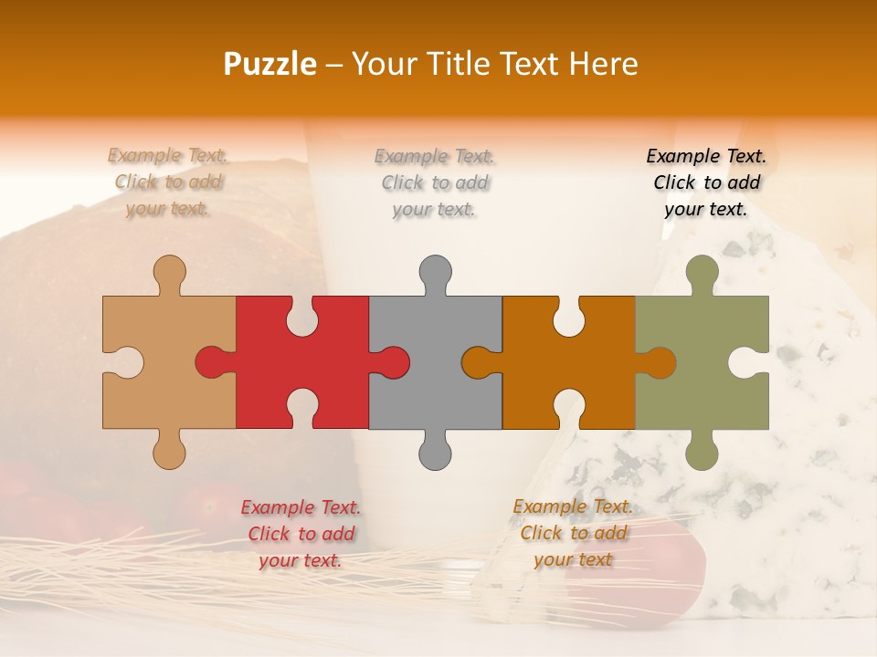 Drink Fat Vegetables PowerPoint Template