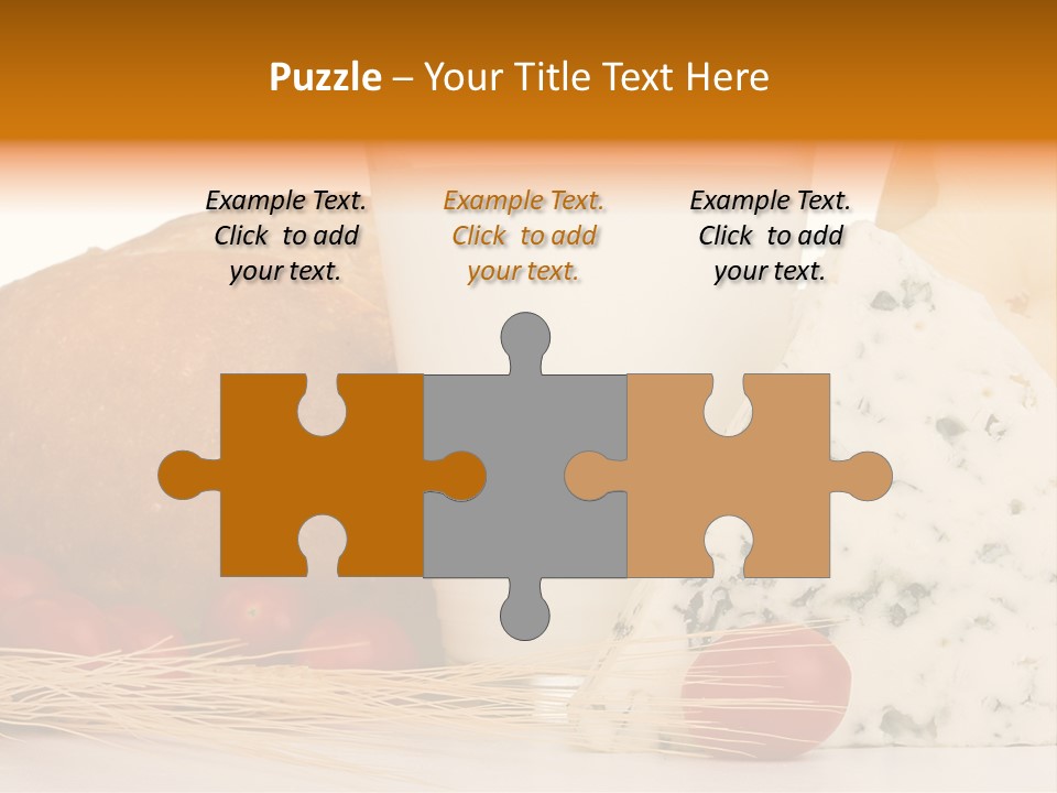 Drink Fat Vegetables PowerPoint Template