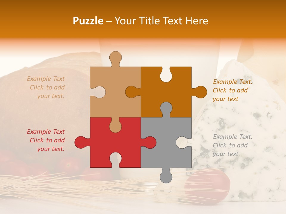 Drink Fat Vegetables PowerPoint Template