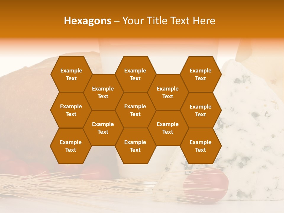 Drink Fat Vegetables PowerPoint Template