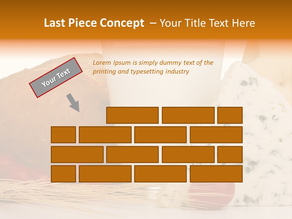 Drink Fat Vegetables PowerPoint Template