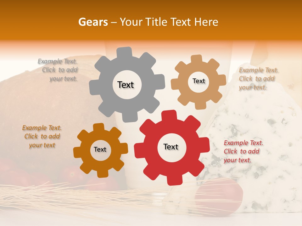 Drink Fat Vegetables PowerPoint Template