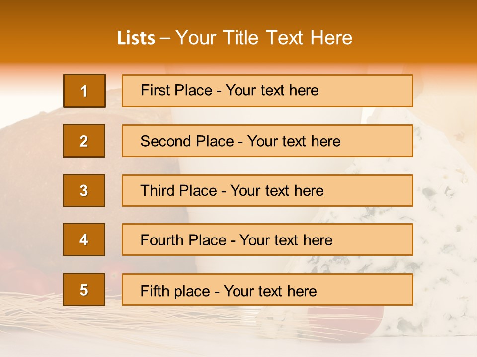 Drink Fat Vegetables PowerPoint Template