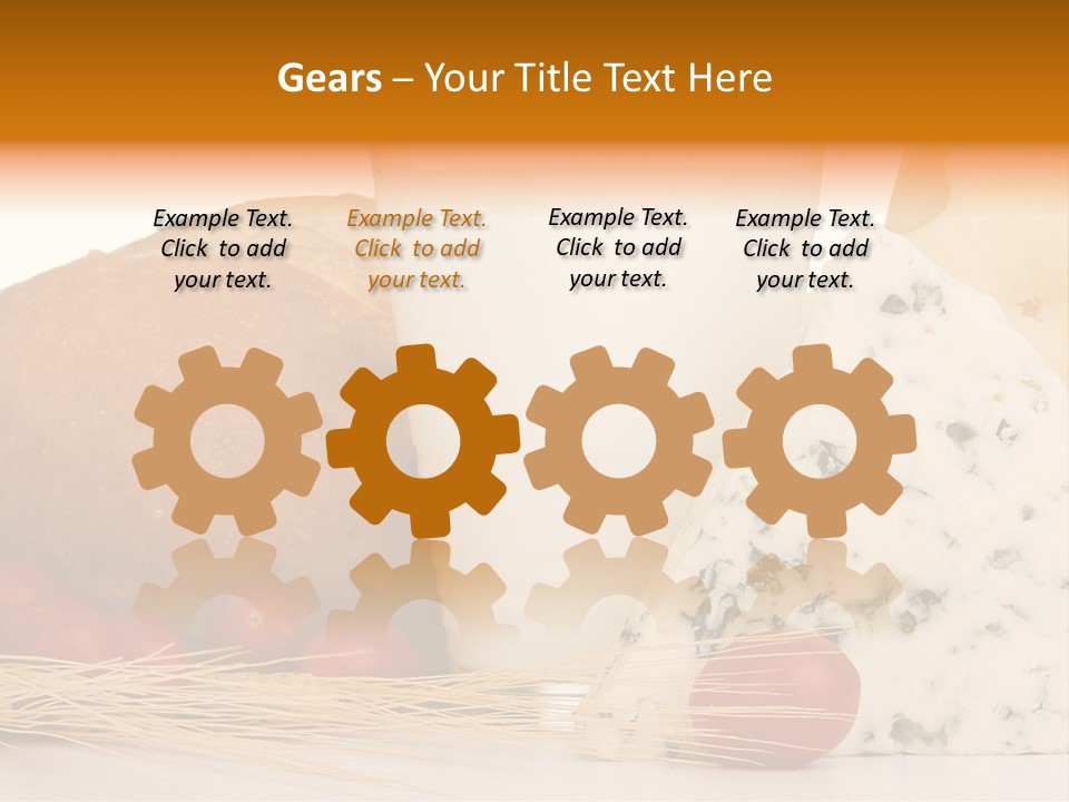 Drink Fat Vegetables PowerPoint Template