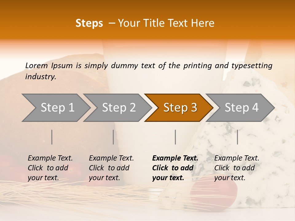 Drink Fat Vegetables PowerPoint Template