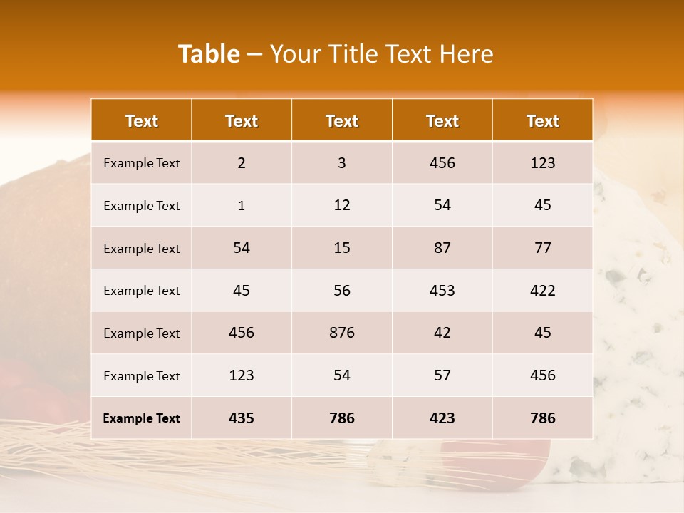 Drink Fat Vegetables PowerPoint Template