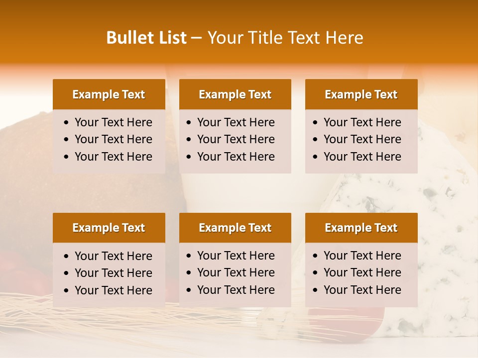 Drink Fat Vegetables PowerPoint Template