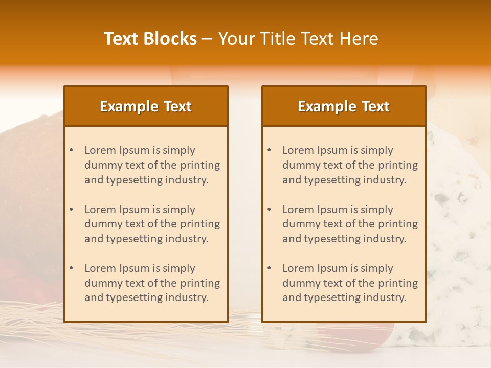 Drink Fat Vegetables PowerPoint Template