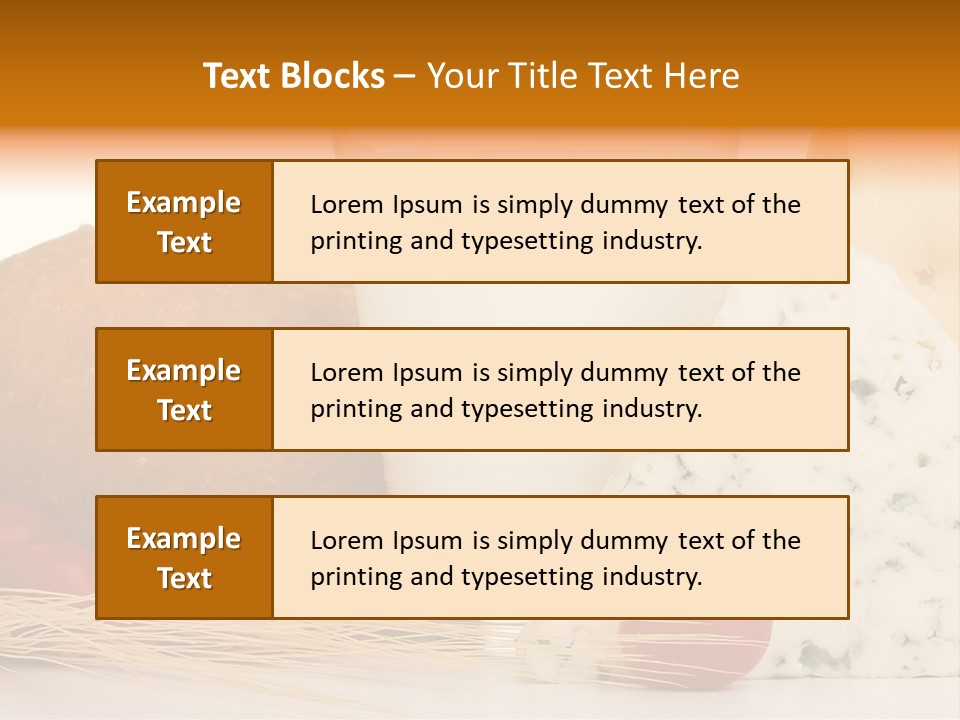 Drink Fat Vegetables PowerPoint Template
