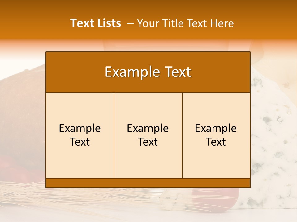 Drink Fat Vegetables PowerPoint Template
