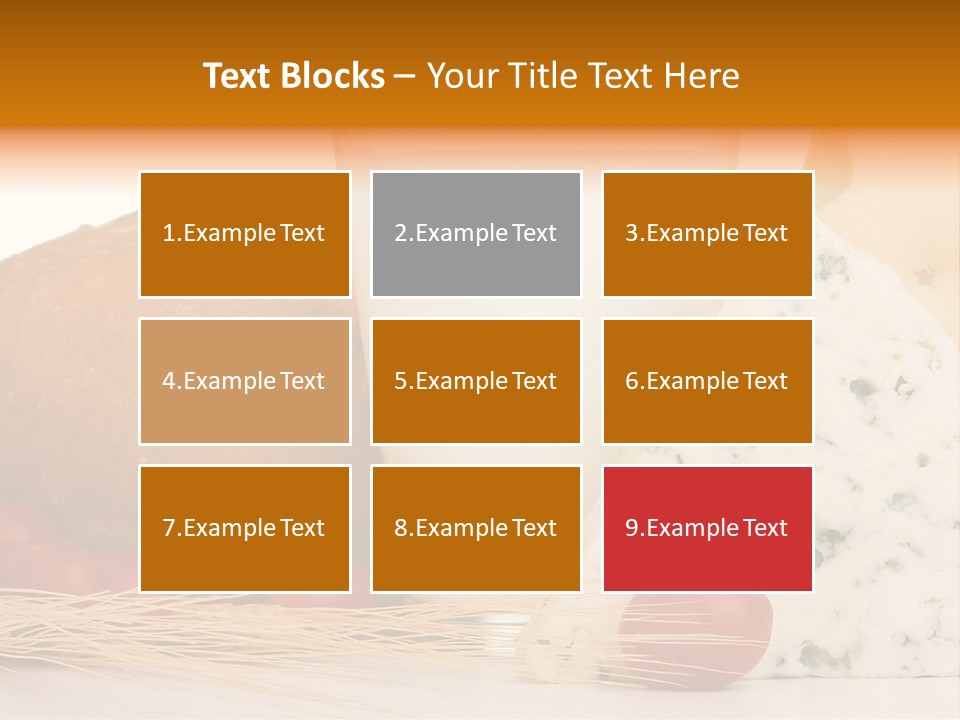 Drink Fat Vegetables PowerPoint Template