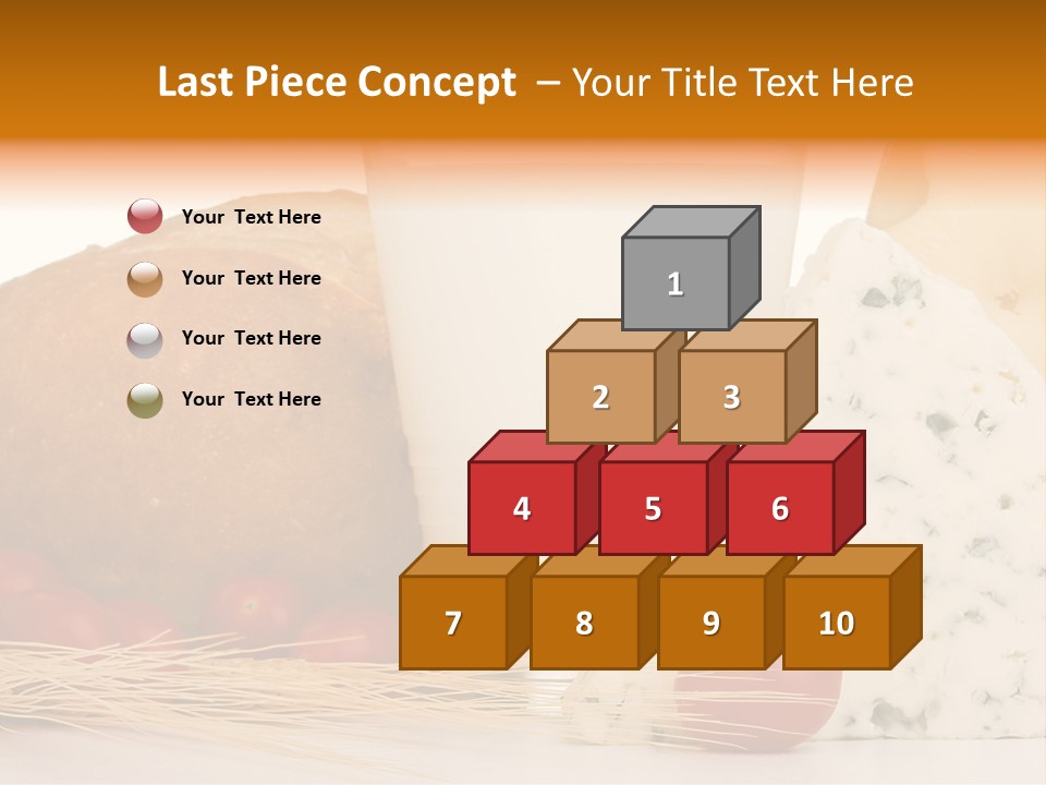 Drink Fat Vegetables PowerPoint Template