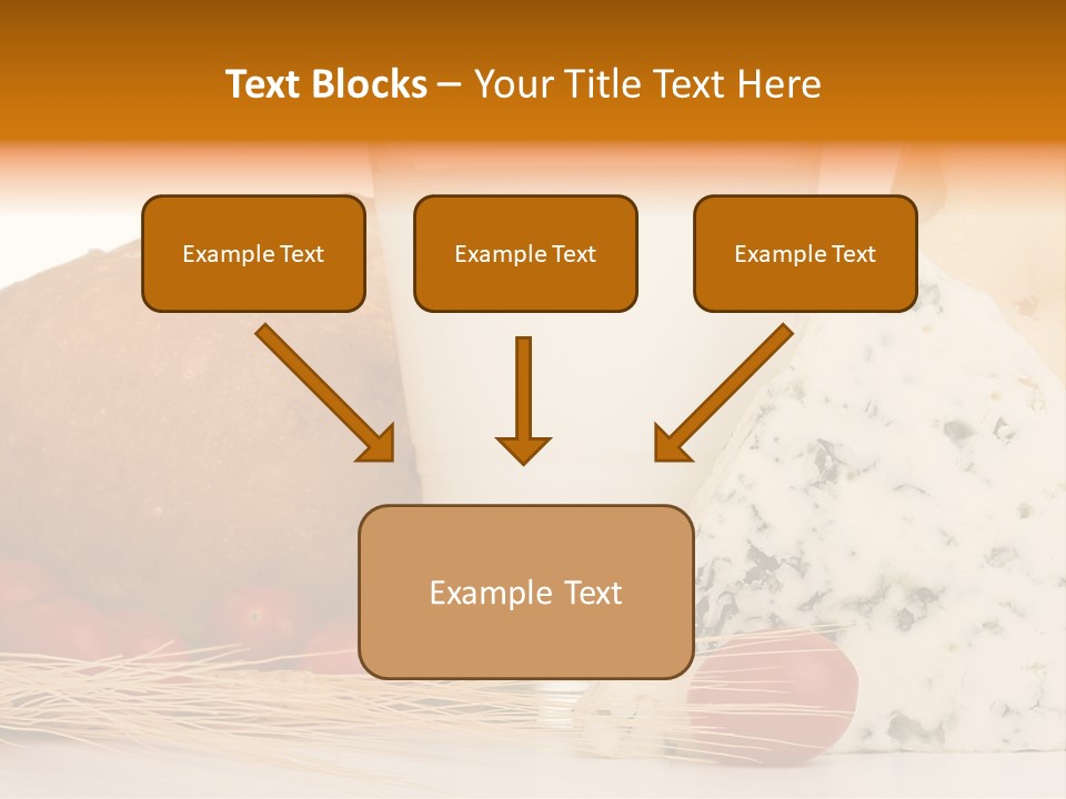 Drink Fat Vegetables PowerPoint Template