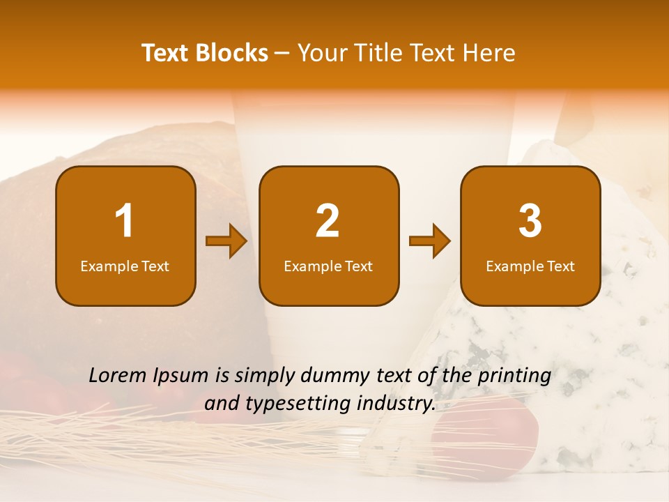 Drink Fat Vegetables PowerPoint Template