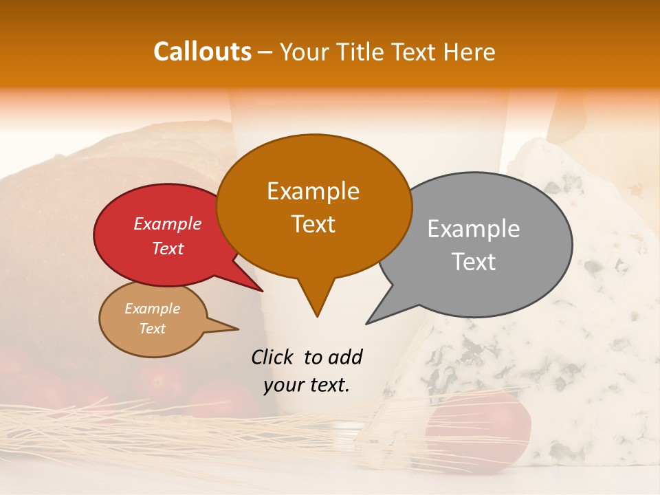 Drink Fat Vegetables PowerPoint Template