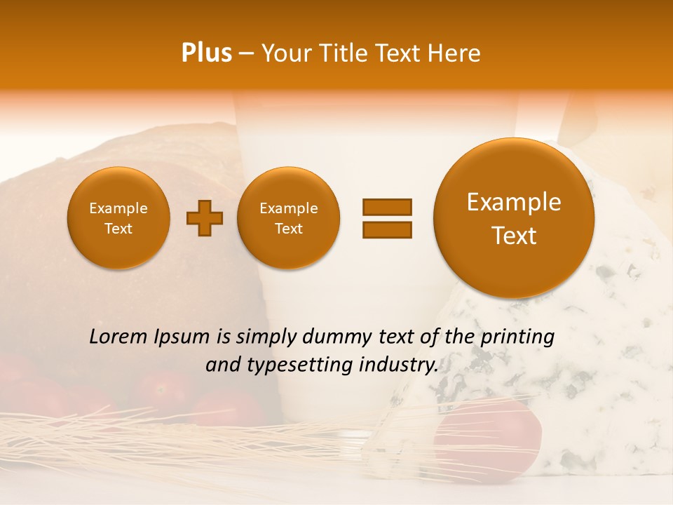Drink Fat Vegetables PowerPoint Template