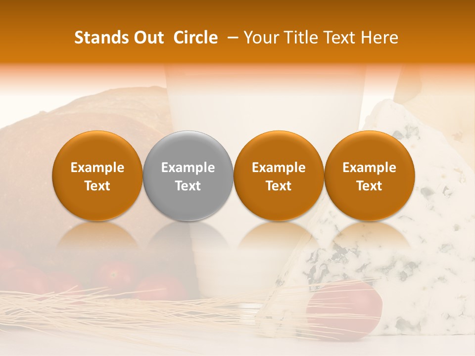 Drink Fat Vegetables PowerPoint Template