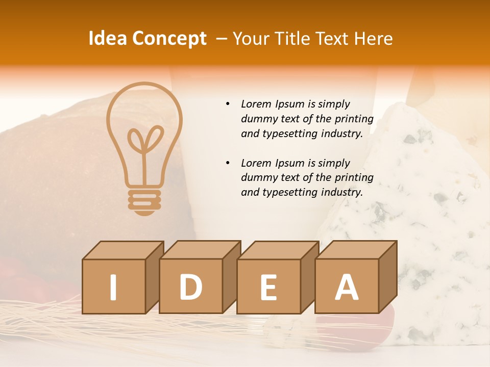 Drink Fat Vegetables PowerPoint Template