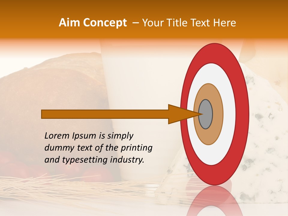 Drink Fat Vegetables PowerPoint Template