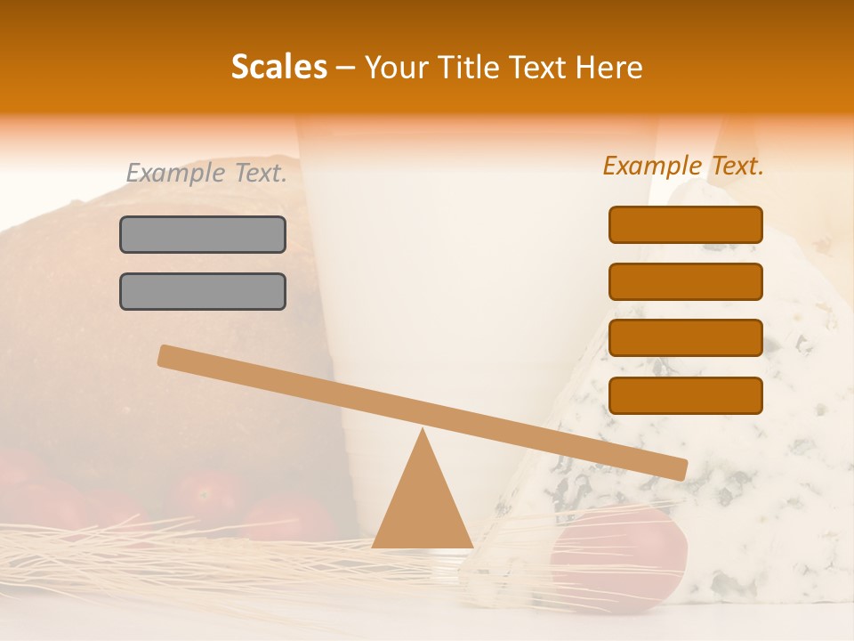 Drink Fat Vegetables PowerPoint Template