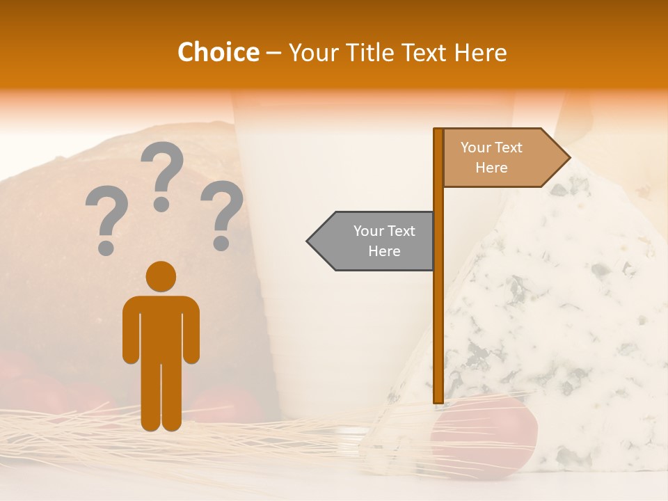 Drink Fat Vegetables PowerPoint Template