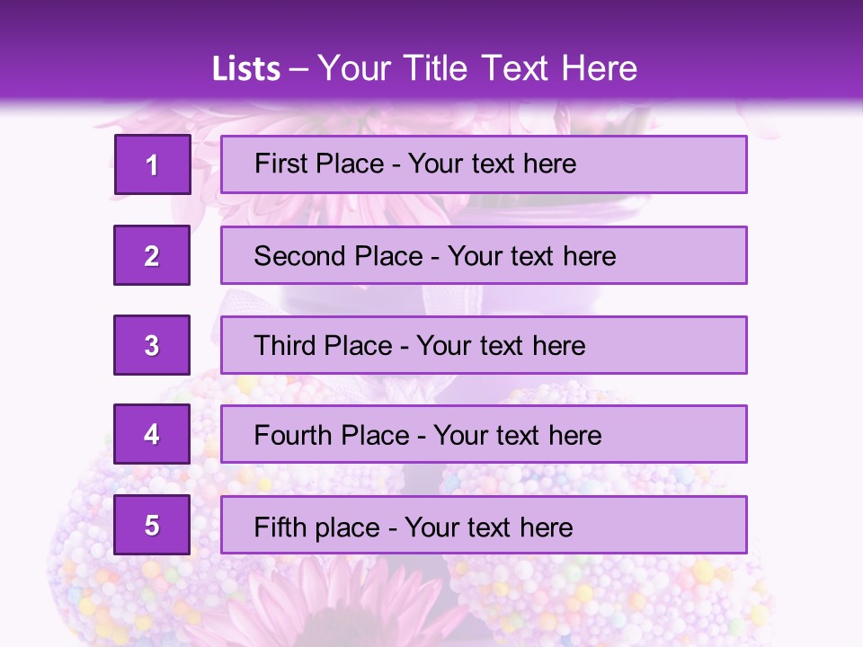 Pattern Bucket Spring PowerPoint Template