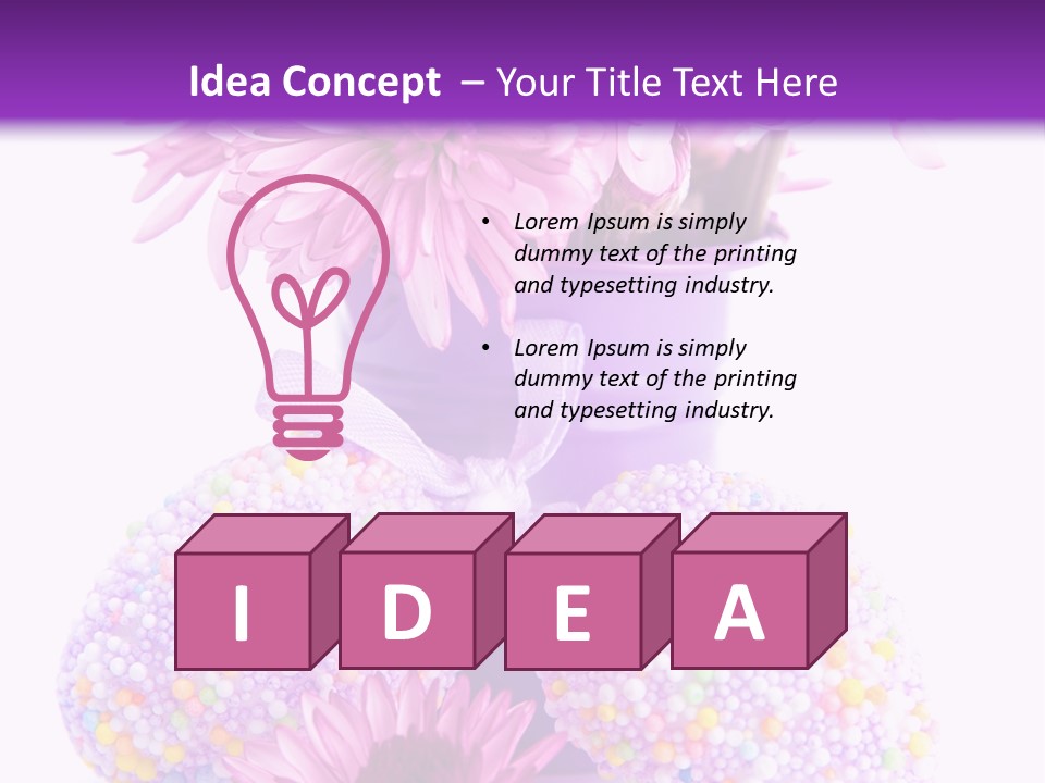 Pattern Bucket Spring PowerPoint Template