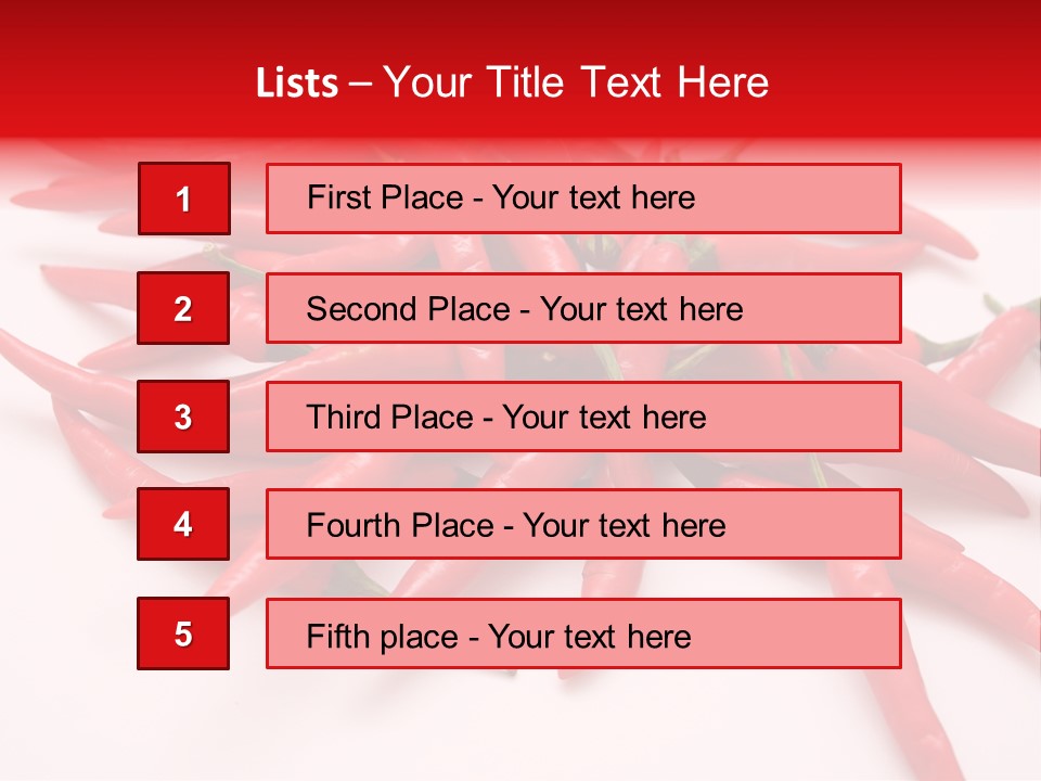 Schote Asien Chili PowerPoint Template