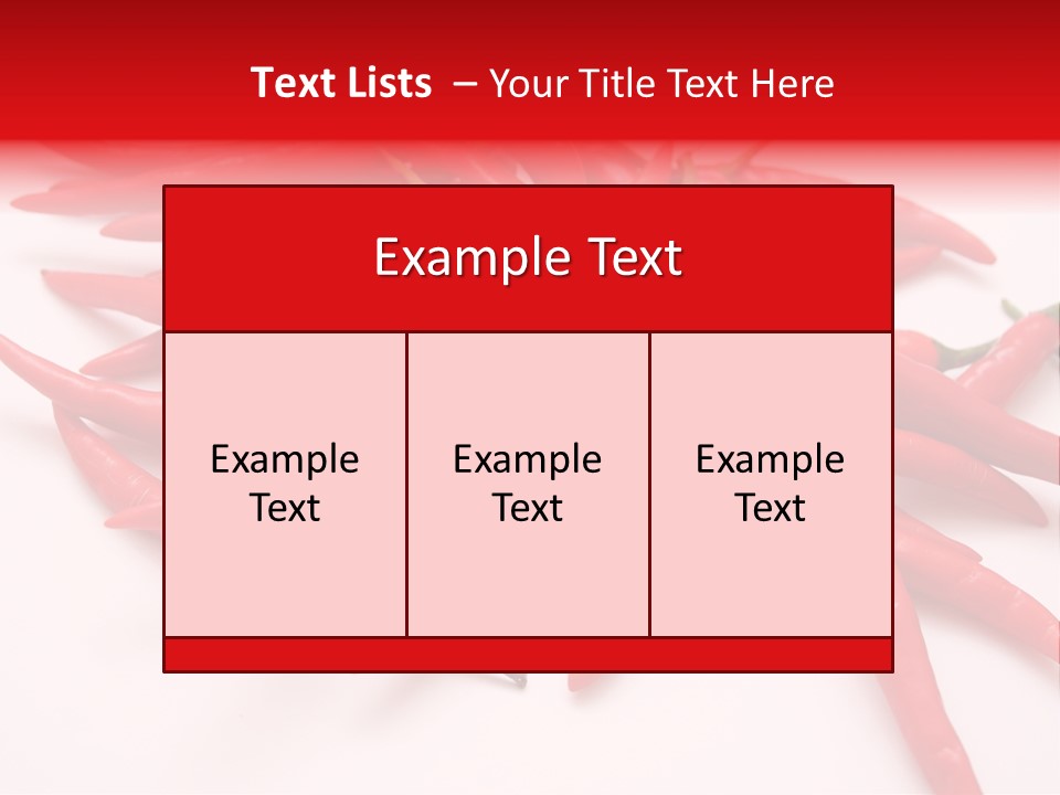 Schote Asien Chili PowerPoint Template