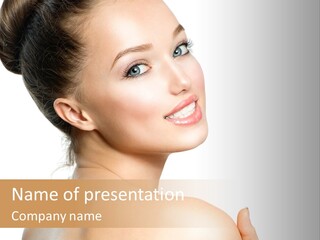 Eyes Pretty Natural PowerPoint Template