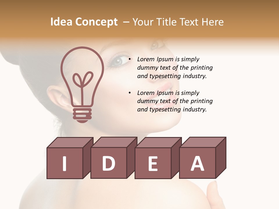 Eyes Pretty Natural PowerPoint Template