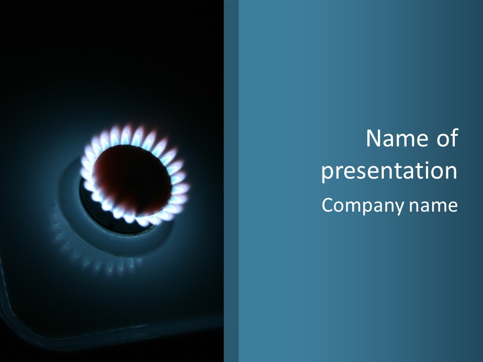 Kitchen Burn Oval PowerPoint Template