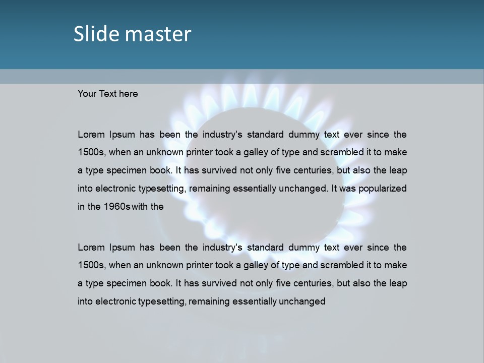 Kitchen Burn Oval PowerPoint Template