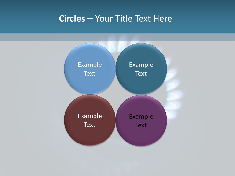 Kitchen Burn Oval PowerPoint Template