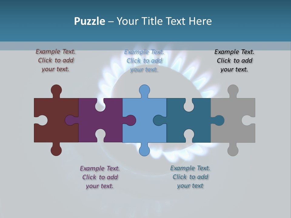 Kitchen Burn Oval PowerPoint Template