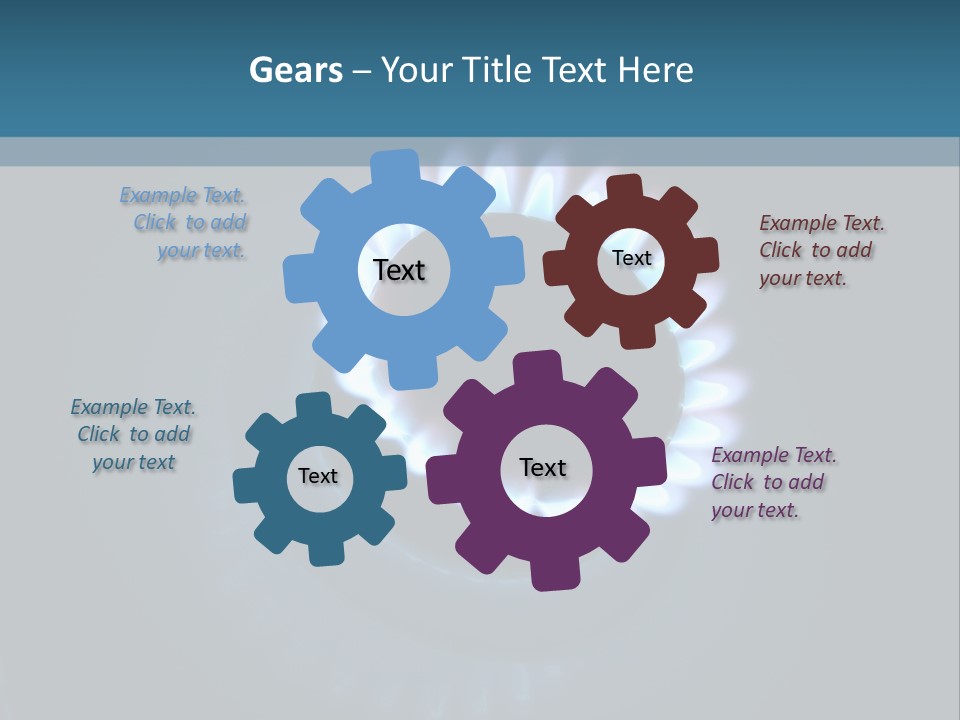 Kitchen Burn Oval PowerPoint Template