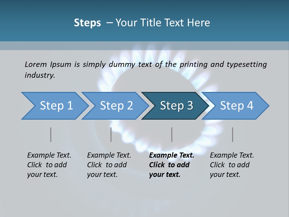 Kitchen Burn Oval PowerPoint Template