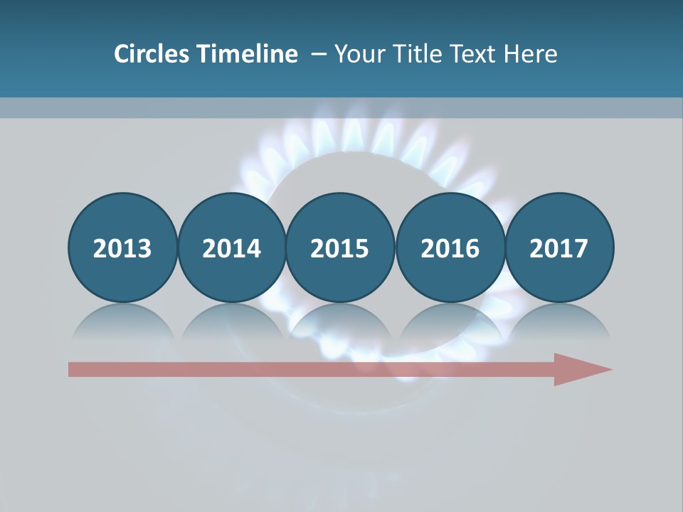 Kitchen Burn Oval PowerPoint Template