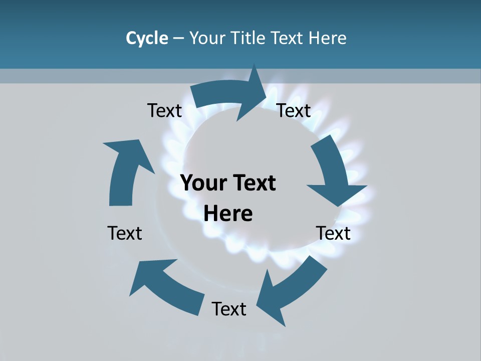 Kitchen Burn Oval PowerPoint Template