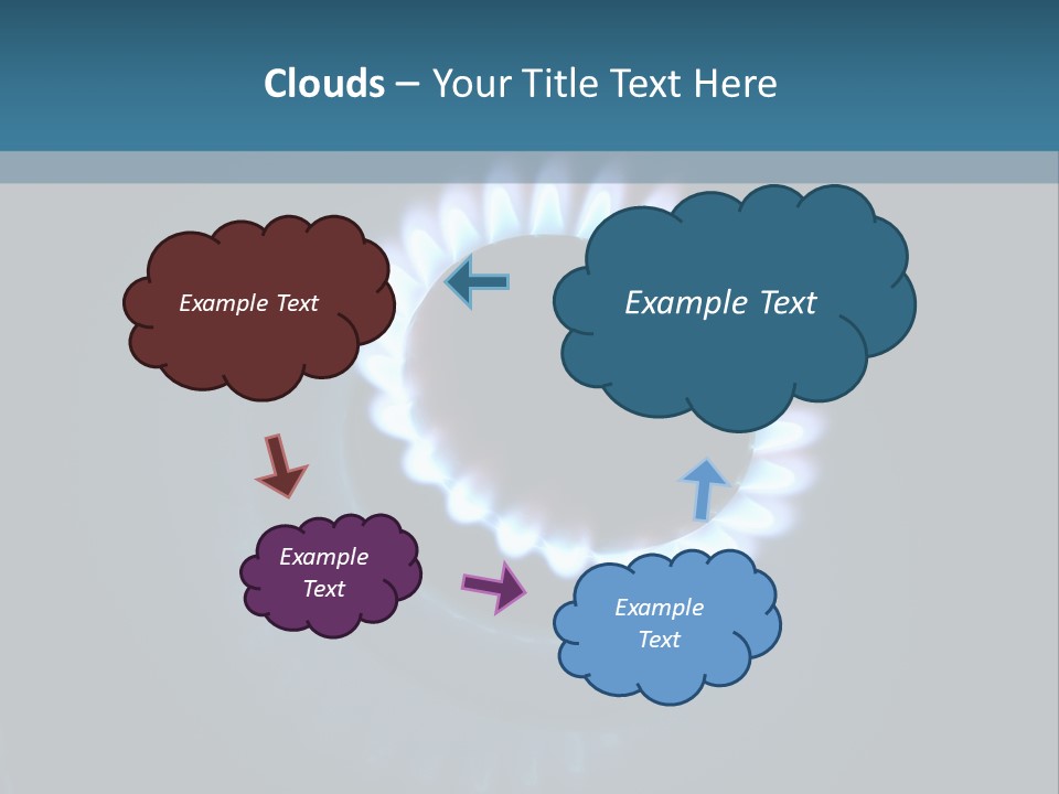 Kitchen Burn Oval PowerPoint Template