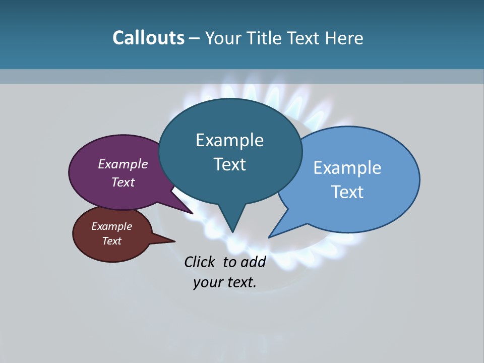 Kitchen Burn Oval PowerPoint Template