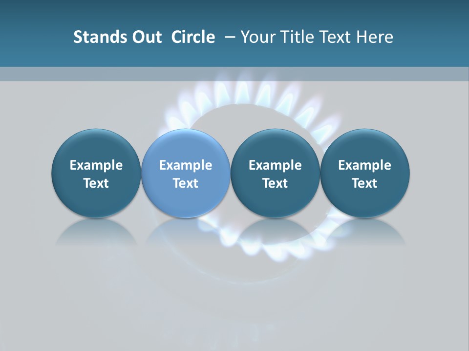 Kitchen Burn Oval PowerPoint Template
