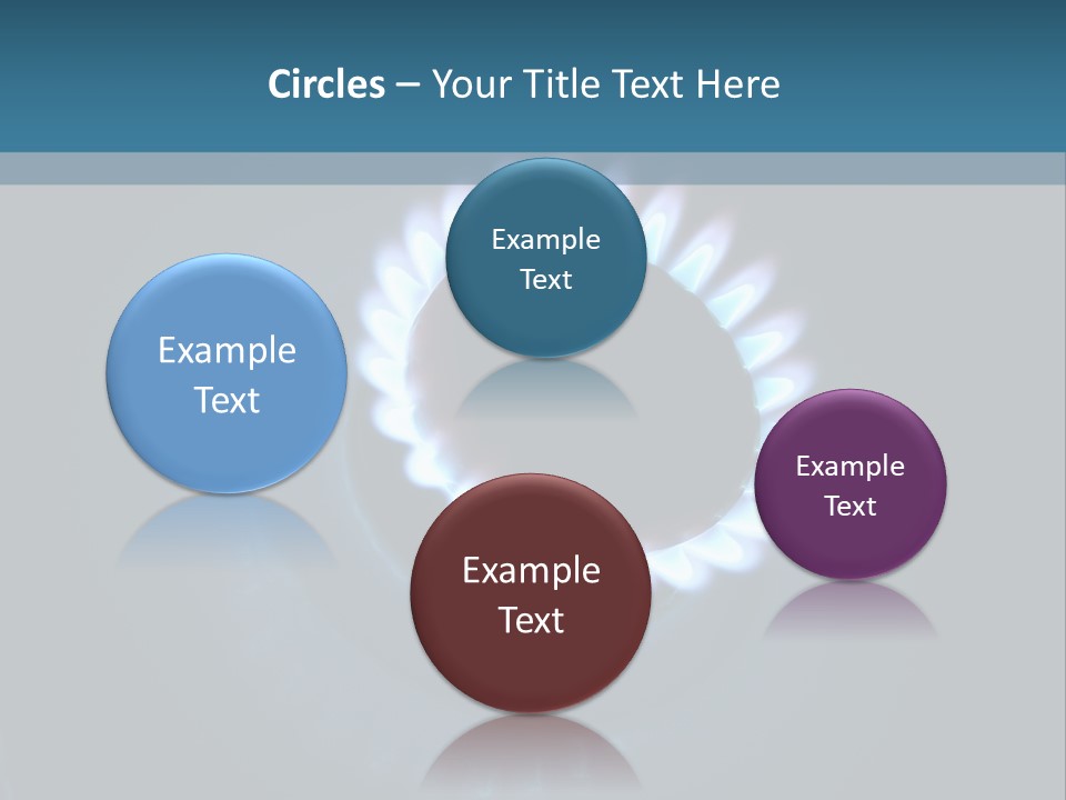 Kitchen Burn Oval PowerPoint Template